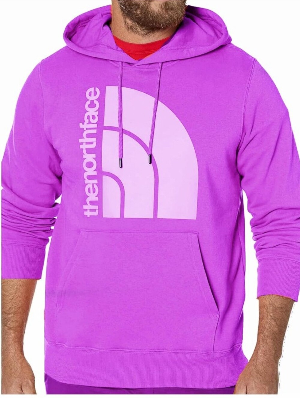 The North Face-Logo Pullover Hoodie (Purple Cactus Flower💜)-L